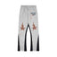 Gallery Dept. "GALERIE DEPT." Checkered Star Graphic Paint Splatter Contrast Panel Sweatpants - Heather Grey