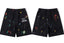 Gallery Dept. Paint Splatter French Terry Shorts - Black