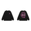 Anti Social Social Club Pink Circle Logo Long Sleeve T-Shirt - Black