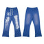 Hellstar Blue Dragon Graphic Flared Sweatpants