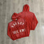 VALEFOREVER Red Valley Dreams Rhinestone Zip Up Hoodie