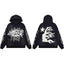 Hellstar Black Art Letter Hoodie