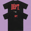 Gallery Dept. Arch Logo Short Sleeve T-Shirt - Black/Red