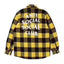 Anti Social Social Club Plaid Flannel Shirt - Yellow/Black