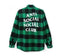Anti Social Social Club Plaid Flannel Shirt - Green/Black