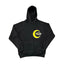 Black Crescent Graphic Hoodie – Oversized Streetwear Pullover Sweatshirt