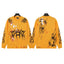 Hellstar Orange Spider Splatter Graphic Long Sleeve Shirt