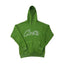Green Script Logo Hoodie – Oversized Streetwear Pullover Sweatshirt