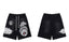 Hellstar Black Graphic Print Shorts