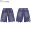 VALEFOREVER Blue Washed Denim Shorts with White Script Print