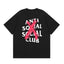 Anti Social Social Club Red X-Cross Logo T-Shirt - Black
