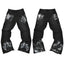 Gallery Dept. Heavy Brushstroke Paint Splatter Washed Black Denim Jeans