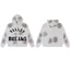 VALLEY White‑Grey Spot‑Wash Valley Dreams Zip‑Up Hoodie Unisex Oversized Jacket
