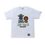 BAPE X Star Wars Baby Milo & Yoda Tee White