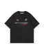 Washed letter short sleeves
