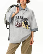 Retro simple Short-sleeved shirt