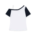 Simple design short sleeves
