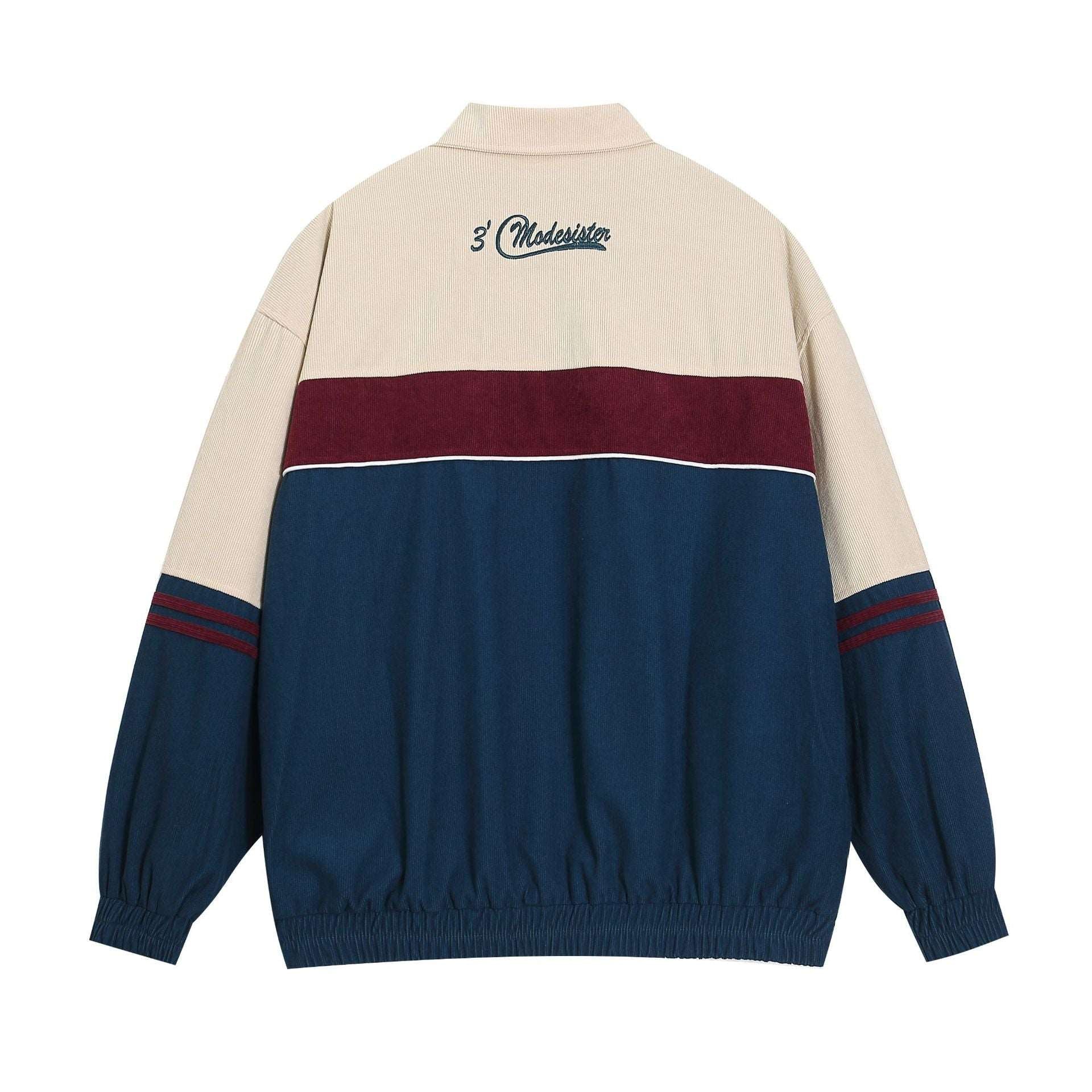 Versatile vintage embroidered lapel jacket