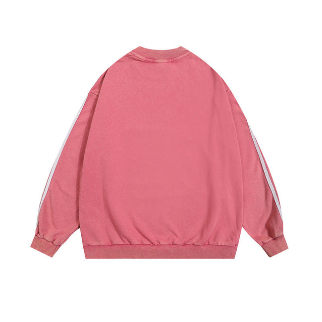 Retro distressed round neck sweatshirt Main Image