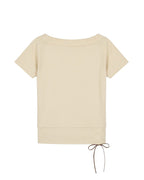 One-shoulder fitted short-sleeved top (women's)