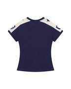 V-neck printed short sleeve