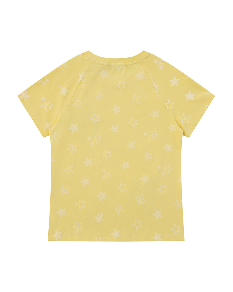 Star print short sleeve