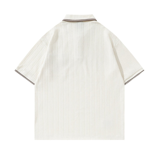 Retro college style bear short sleeves Main Image