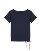 One-shoulder fitted short-sleeved top (women's)