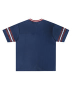 Spliced sports short sleeves