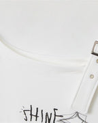 Fashion letter short sleeves