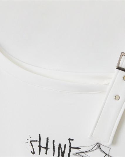 Fashion letter short sleeves