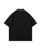 Spliced sports short sleeves