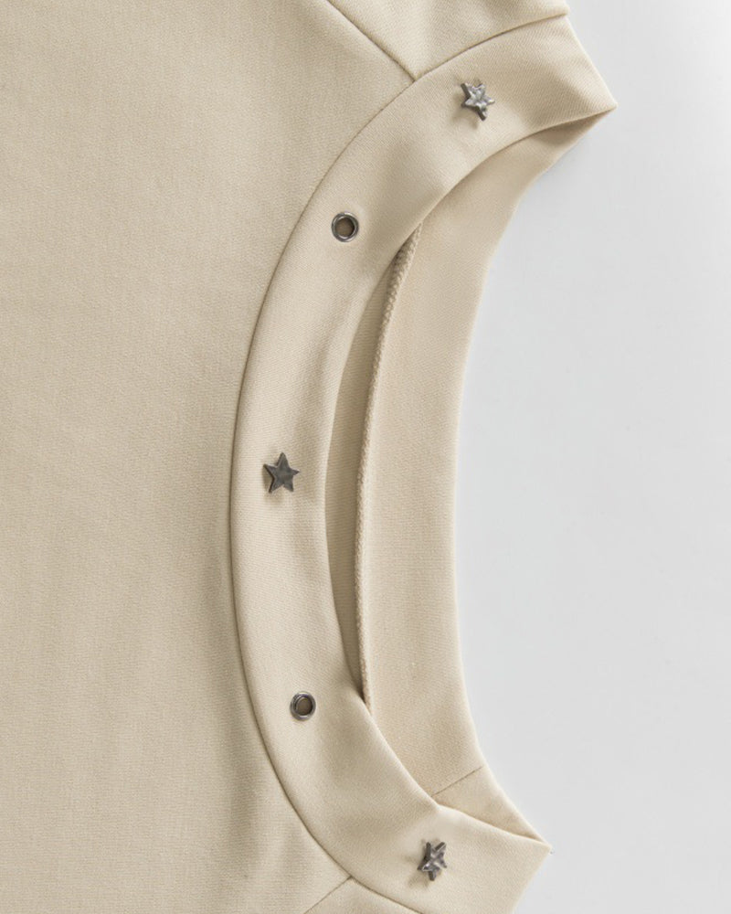 One-shoulder fitted short-sleeved top (women's)