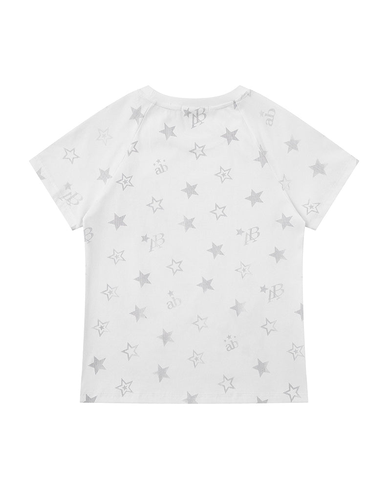 Star print short sleeve