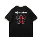 Retro embroidery loose short sleeves