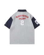 Sports style patchwork short sleeves