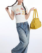 Cartoon Slim Fit Short-Sleeve