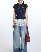 Puppy Paw Print Slim Fit Short Sleeve