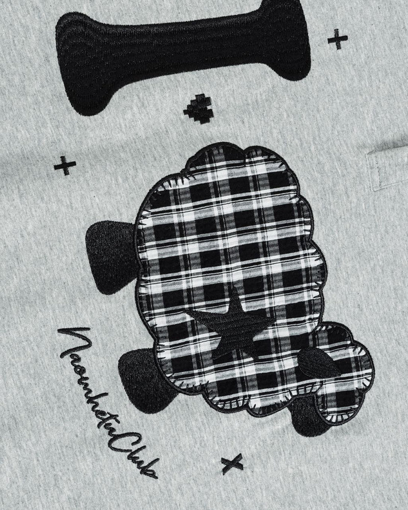 Fake two-piece lamb sweatshirt