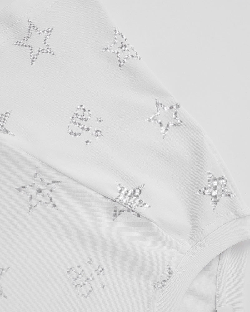 Star print short sleeve