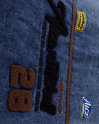 Appliqué Embroidered Denim Short-Sleeve T-Shirt