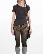 Off-shoulder slim short sleeves