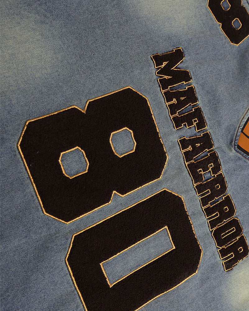 Retro washed distressed short sleeves