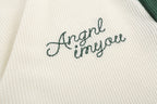 American retro embroidered contrasting short sleeves