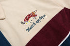 Versatile vintage embroidered lapel jacket