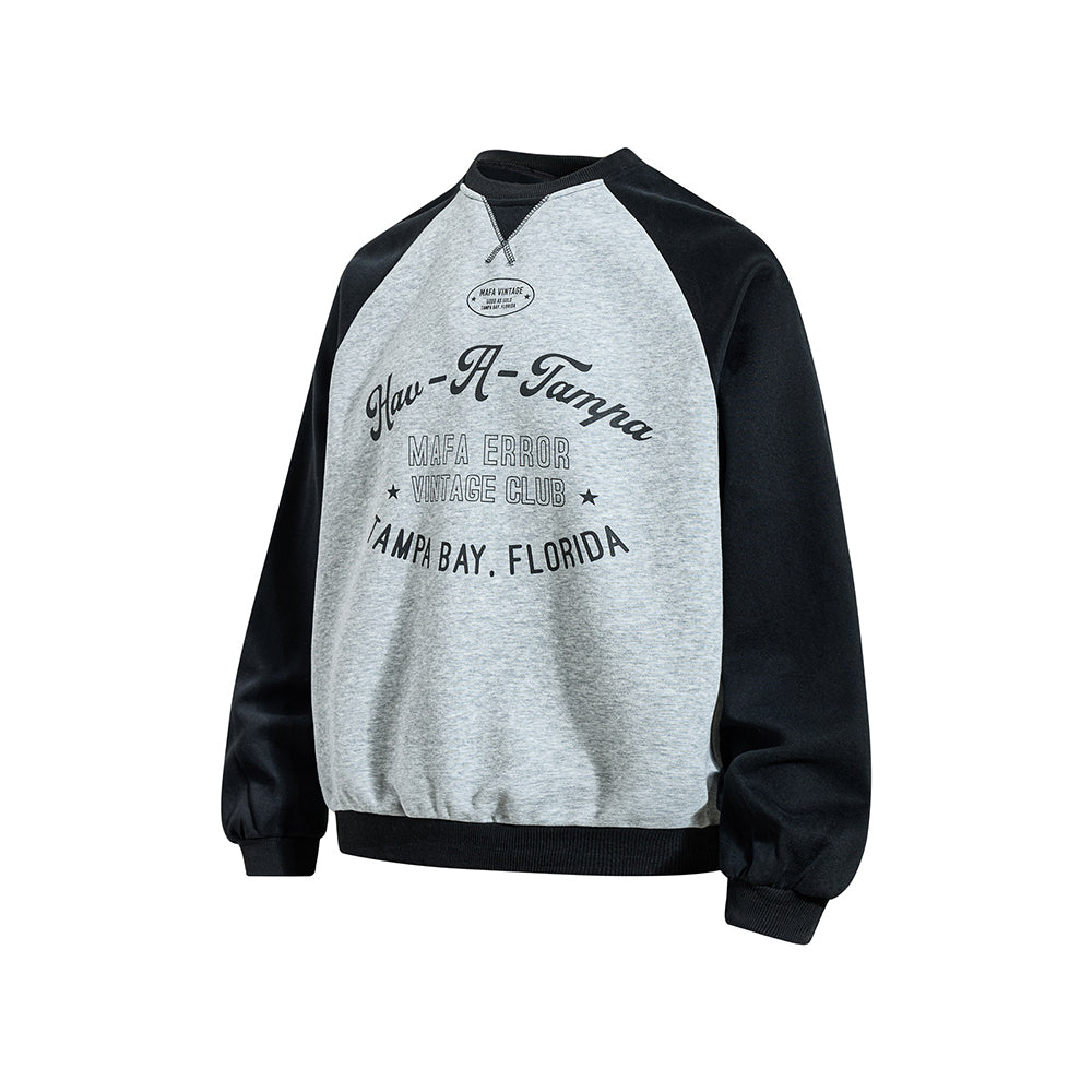Casual color-blocked sweatshirt