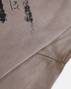 Splatter-style distressed short-sleeved shirt