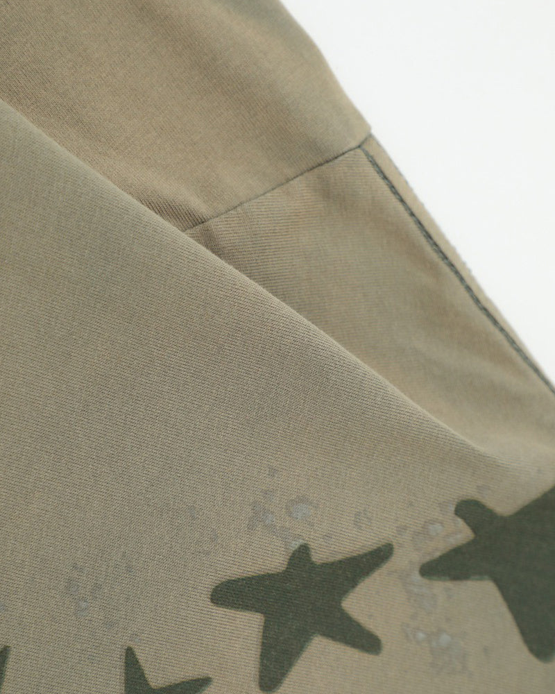 Distressed casual short-sleeved shirt