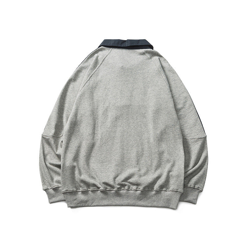 Retro Color Block Three Stripes Sweatshirt