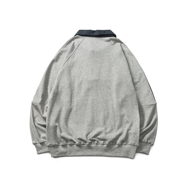 Retro Color Block Three Stripes Sweatshirt Main Image